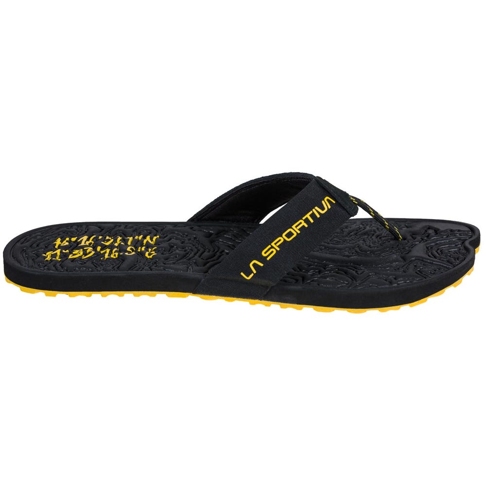 La Sportiva Jandal Men's Approach Shoes - Black/Yellow - AU-459381